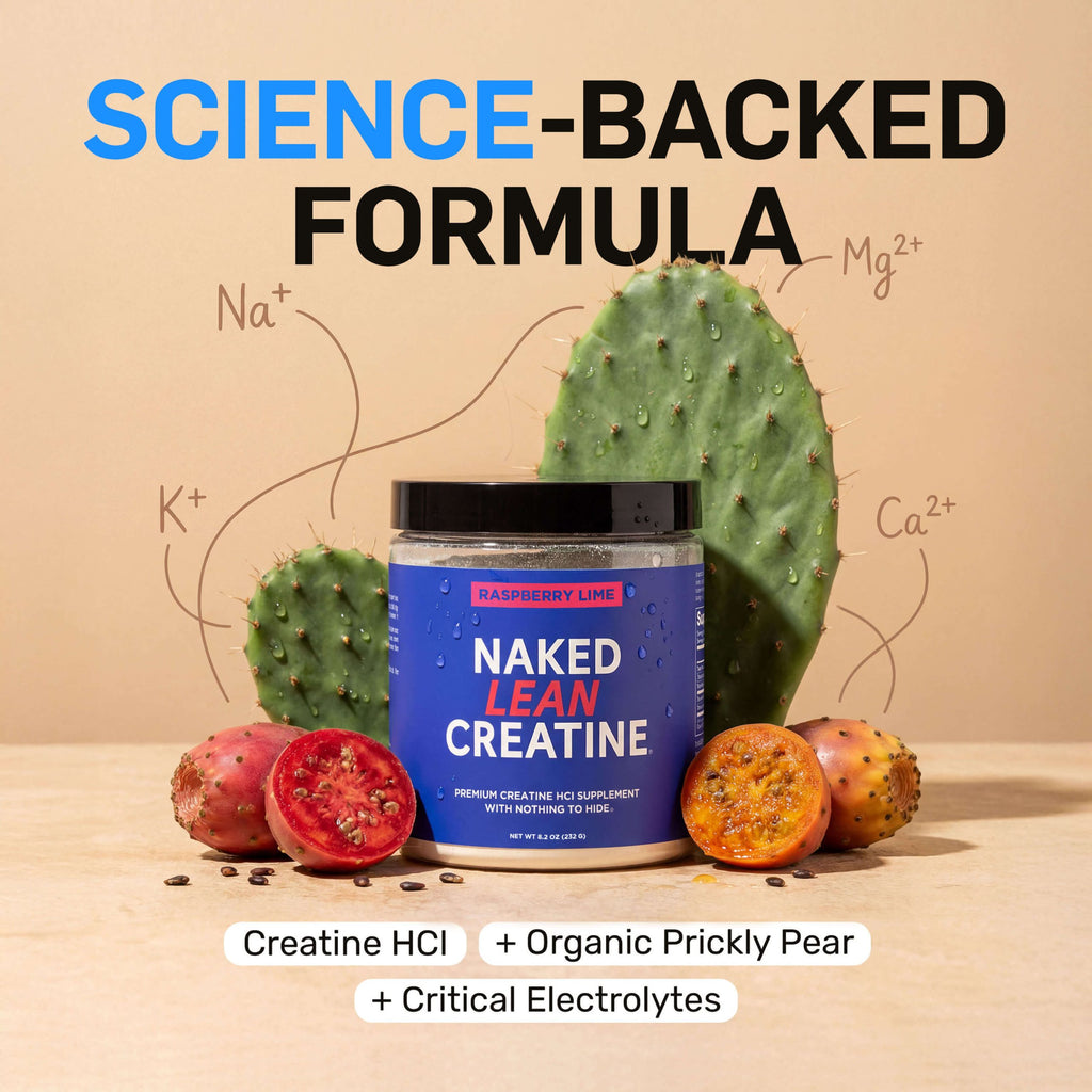 Raspberry Lime Creatine HCl Powder - Raspberry Lime with an Easy - Mix Workout Format