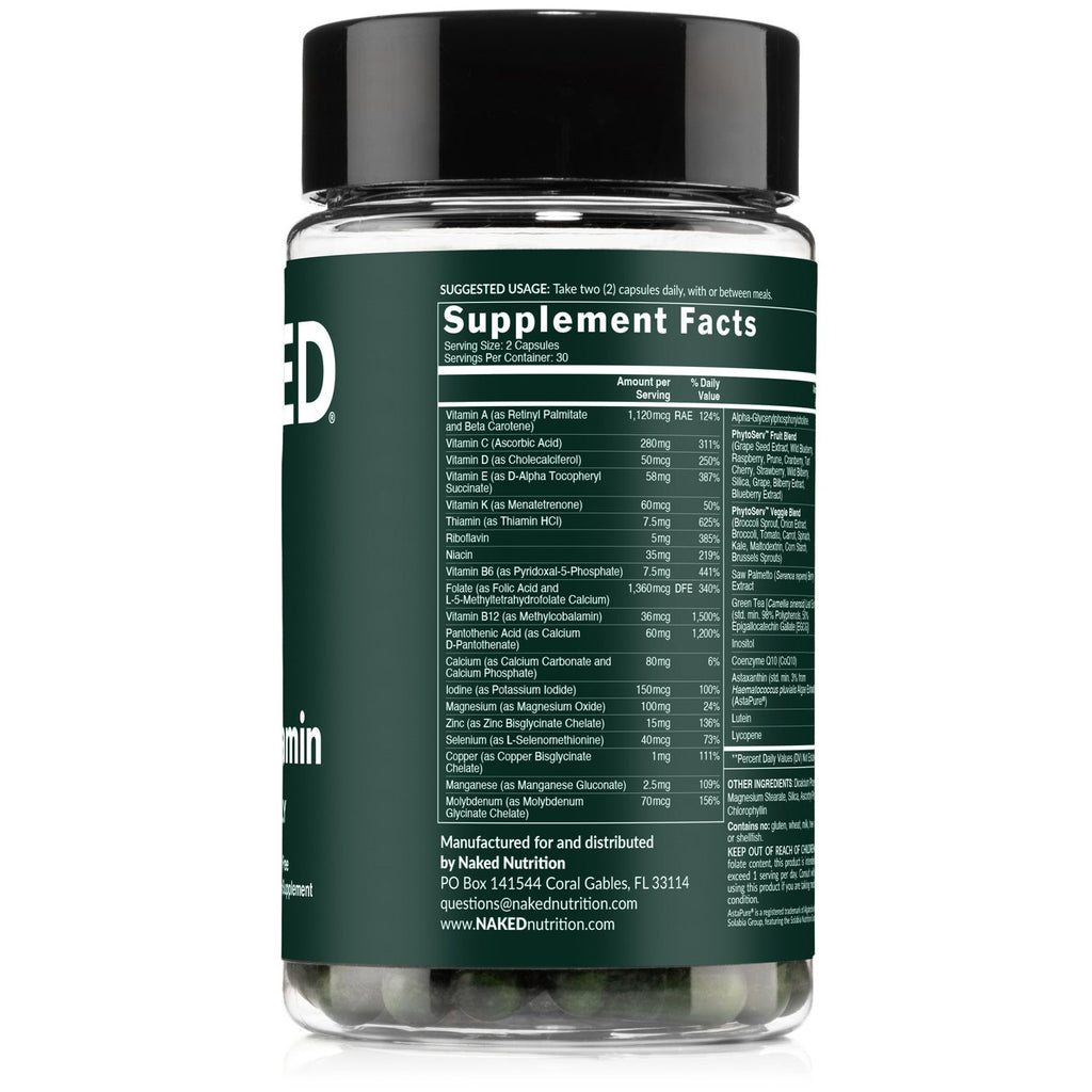 Multivitamin for Men - Mens for Convenient Home or Travel Use