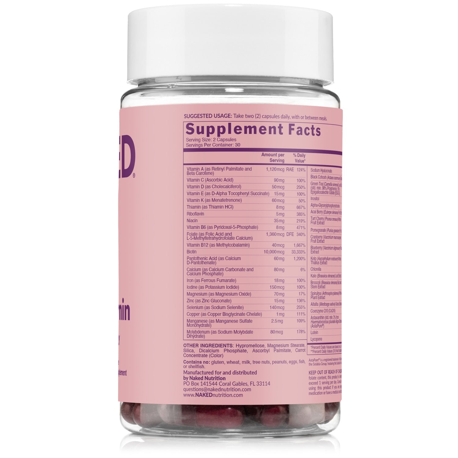 Multivitamin for Women - Womens for Convenient Home or Travel Use