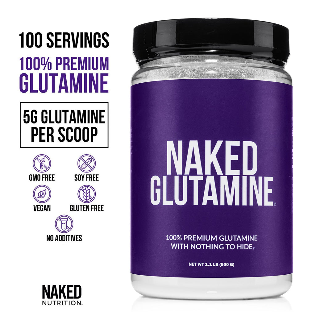 Glutamine Powder - 1.1LB with an Easy - Mix Workout Format