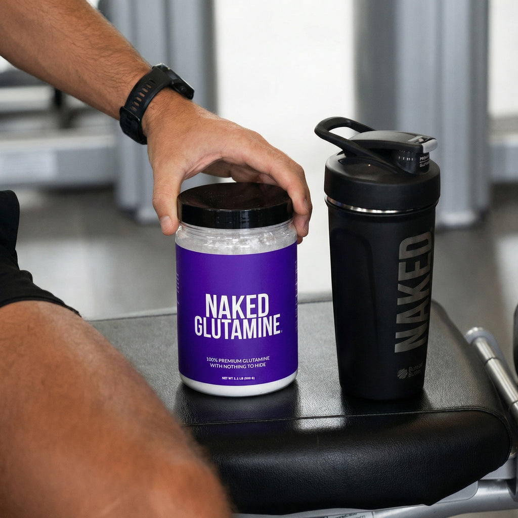 Glutamine Powder - 1.1LB with an Easy - Mix Workout Format