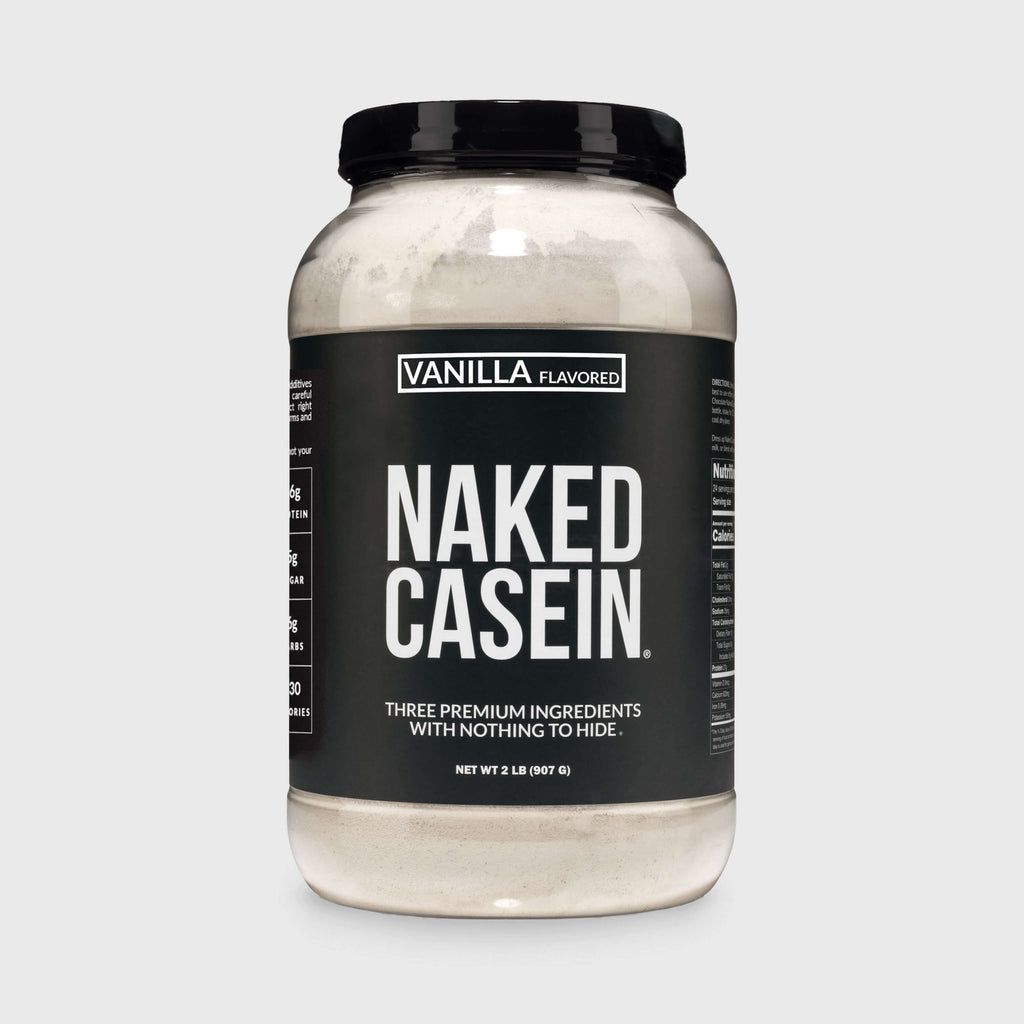 Vanilla Casein Protein Powder - Vanilla - Standard Size for Easy Mixing at Home or On the Go