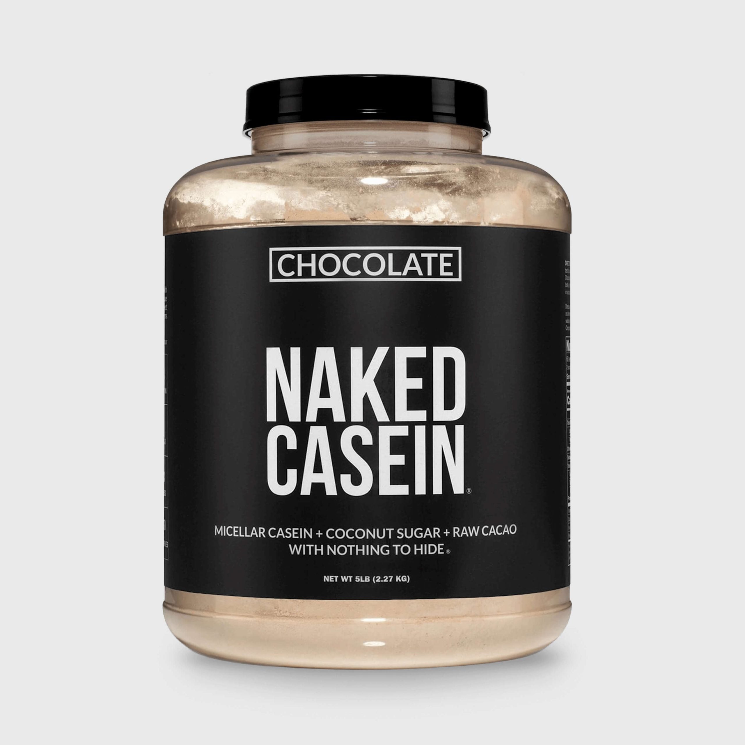 Chocolate Casein Protein Powder - 5LB - Chocolate for Easy Mixing at Home or On the Go