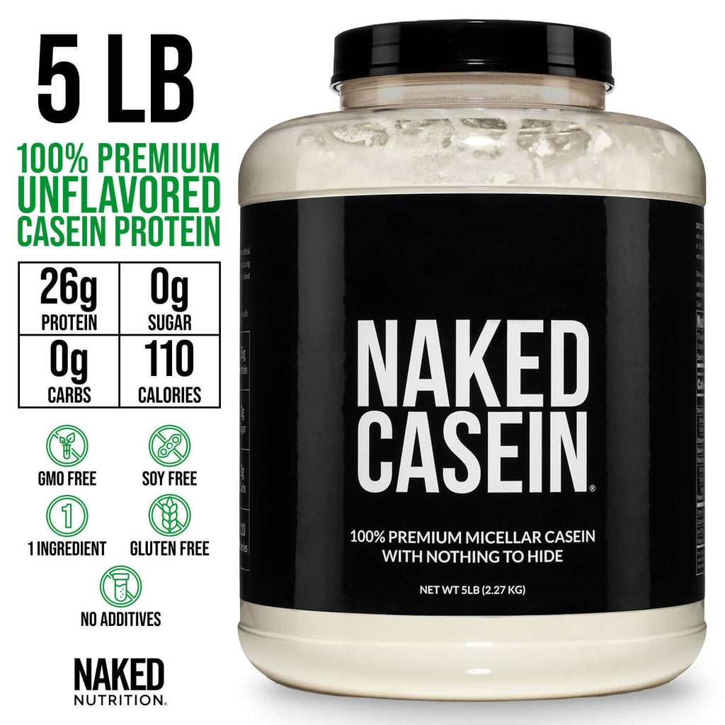 Micellar Casein Protein Powder - Unflavored - Value Size for Easy Mixing at Home or On the Go