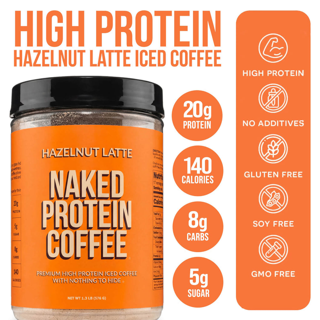 Hazelnut Latte Protein Iced Coffee - Hazelnut Latte with a Convenient Coffee Protein Blend