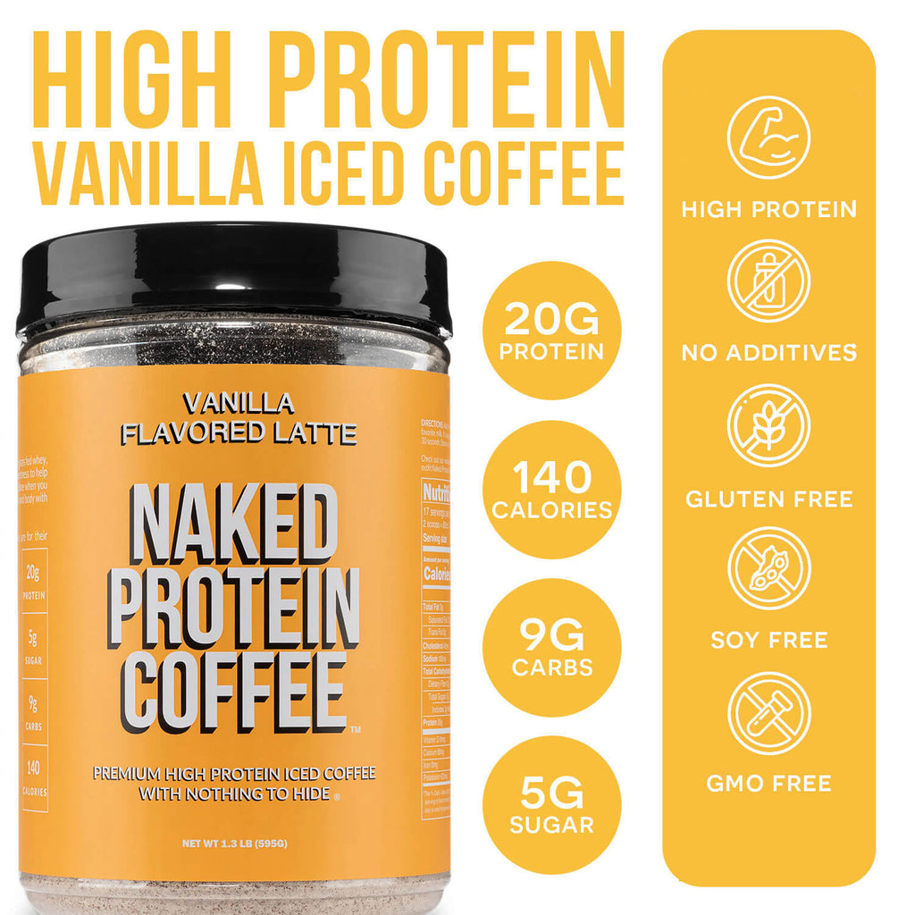Vanilla Latte Protein Iced Coffee - Vanilla Latte with a Convenient Coffee Protein Blend