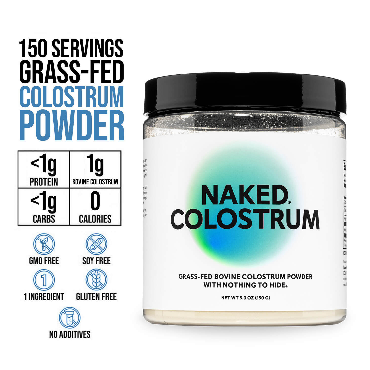 Grass - Fed Colostrum Powder - Colostrum Powder with a Straightforward Collagen Blend