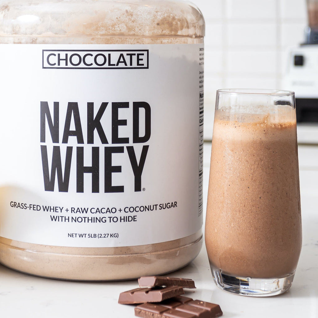 Chocolate Whey Protein Powder - Chocolate - Value Size for Easy Mixing at Home or On the Go
