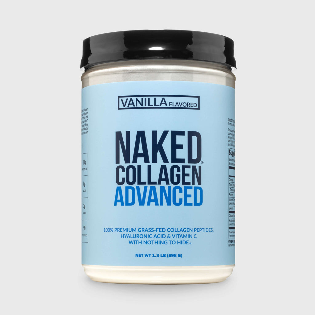 Vanilla Collagen Peptides with Hyaluronic Acid - Vanilla Advanced Collagen Peptides with a Straightforward Collagen Blend