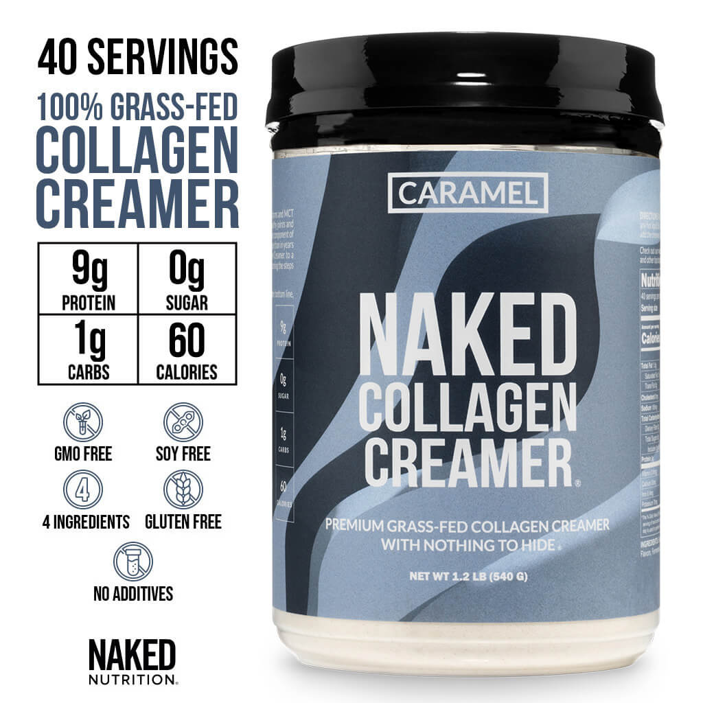 Caramel Coffee Creamer - Caramel Collagen Creamer with a Convenient Coffee Protein Blend