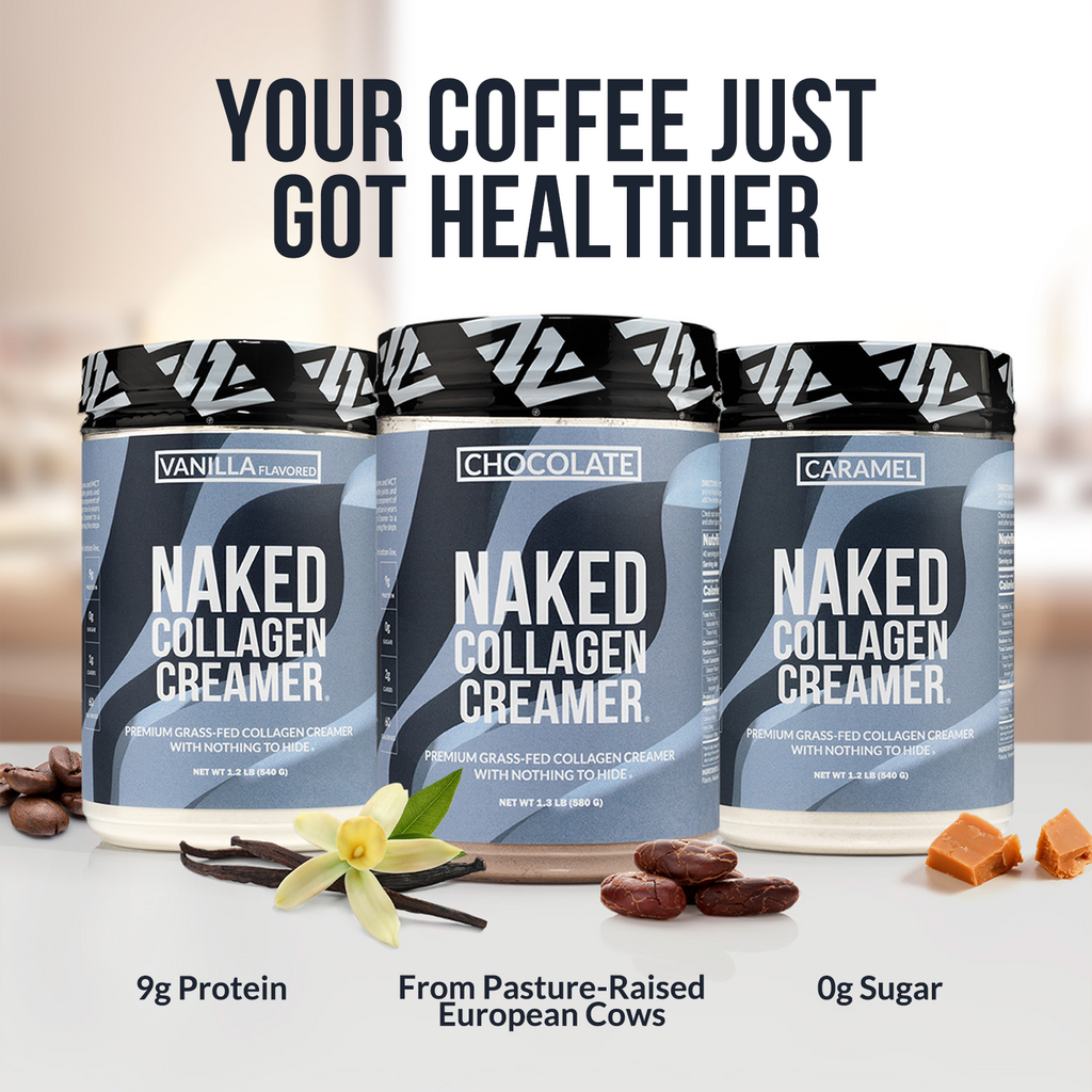 Caramel Coffee Creamer - Caramel Collagen Creamer with a Convenient Coffee Protein Blend