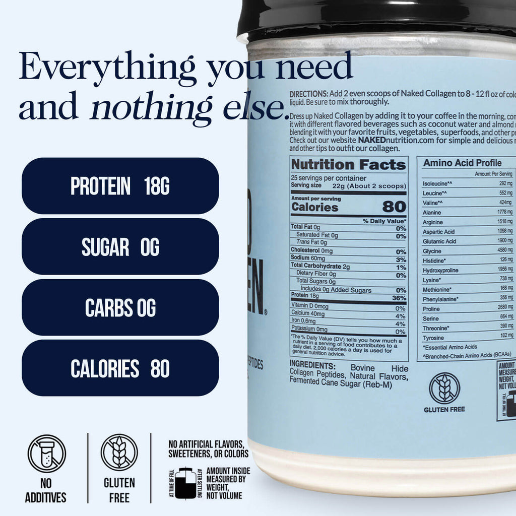 Caramel Collagen Peptides Powder - Caramel Collagen Peptides with a Straightforward Collagen Blend
