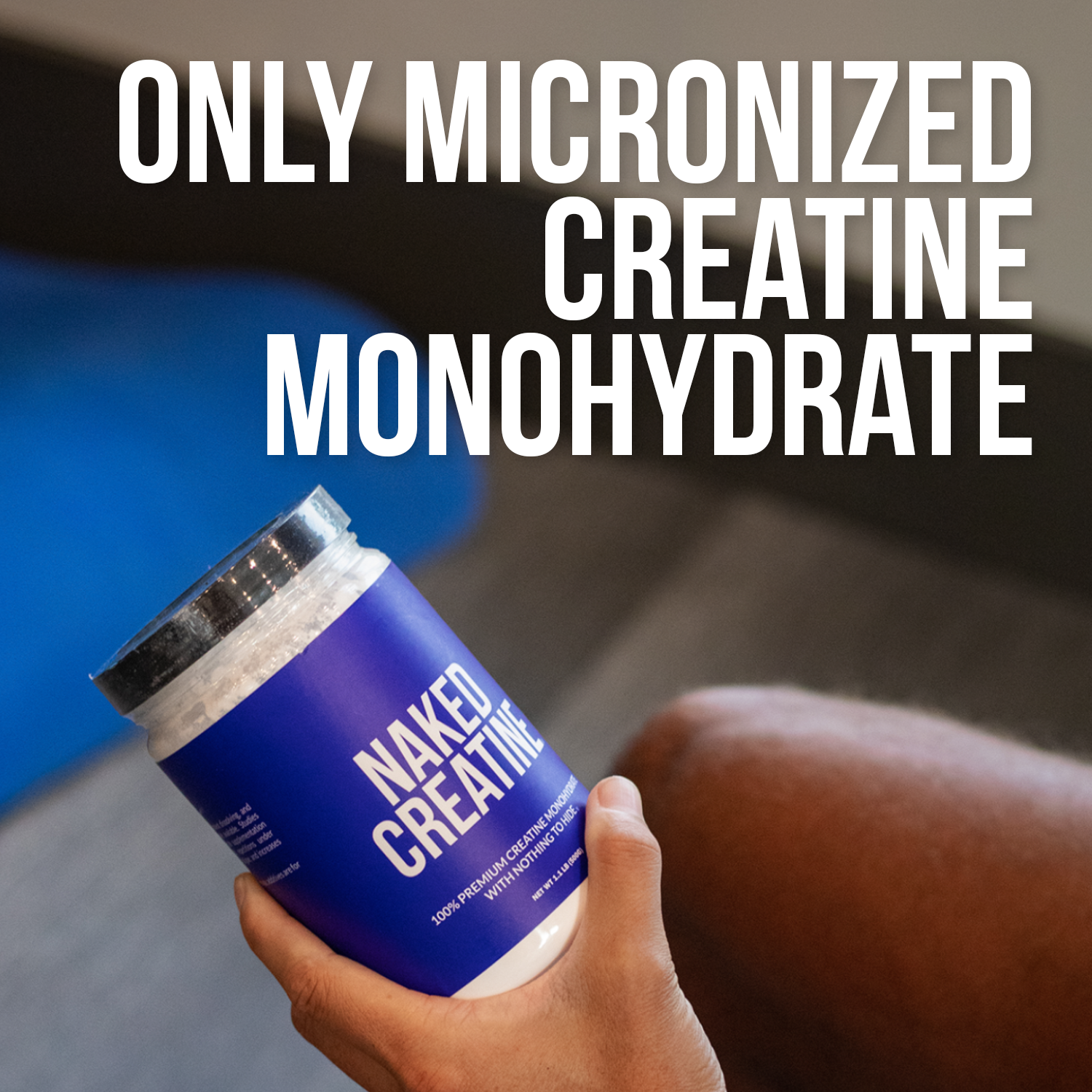 Creatine Monohydrate Powder - Unflavored - Standard Size with an Easy - Mix Workout Format