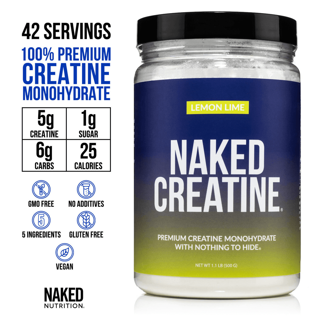 Lemon Lime Creatine Monohydrate Powder - Lemon Lime with an Easy - Mix Workout Format