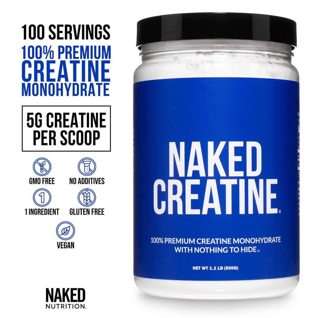 Creatine Monohydrate Powder - Unflavored - Standard Size with an Easy - Mix Workout Format