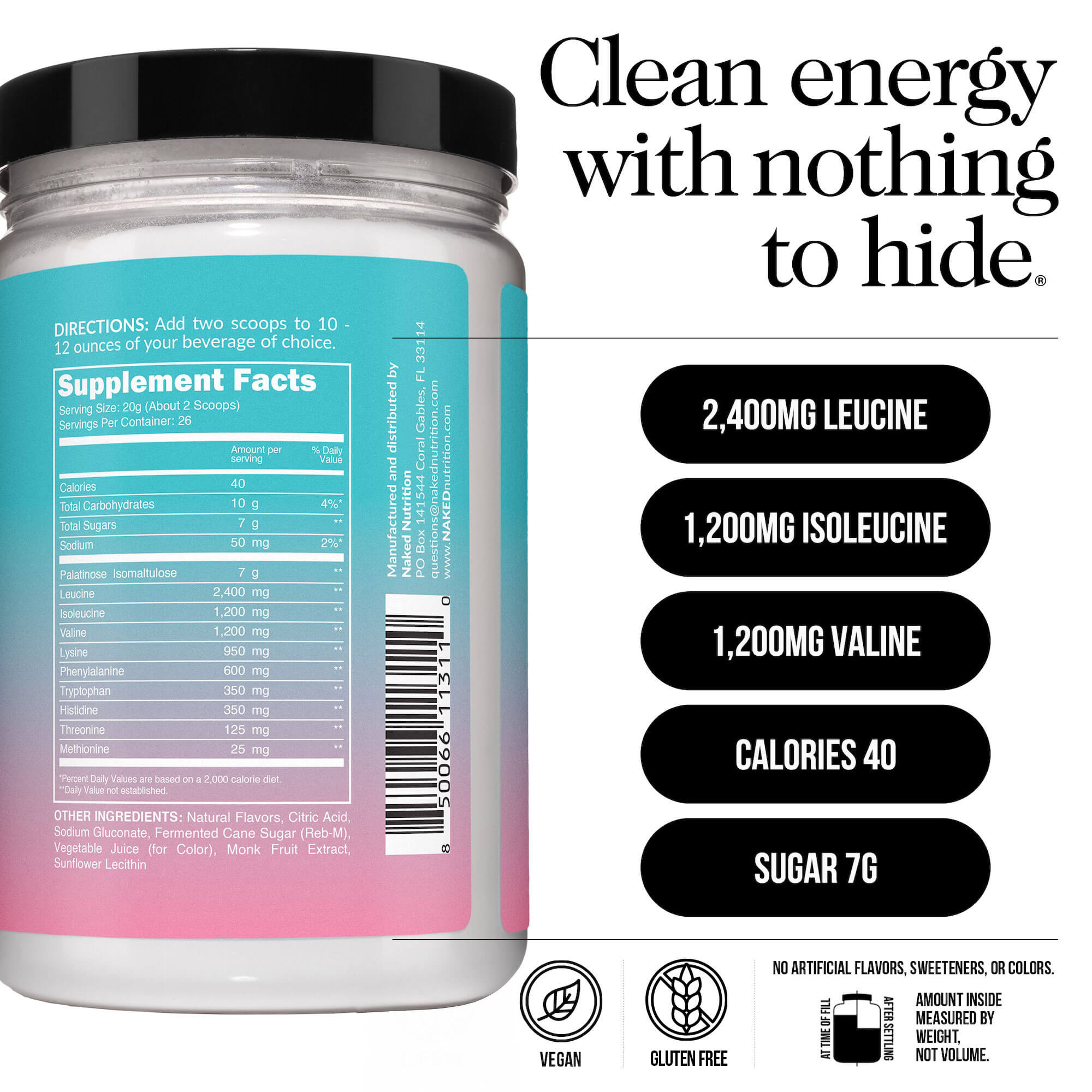 Strawberry Lemonade Essential Amino Acids Supplement - Strawberry EAA with an Easy - Mix Workout Format
