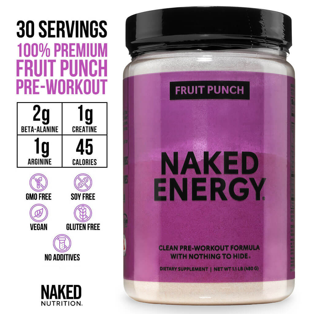 Fruit Punch Pre Workout Supplement - Fruit Punch with an Easy - Mix Workout Format