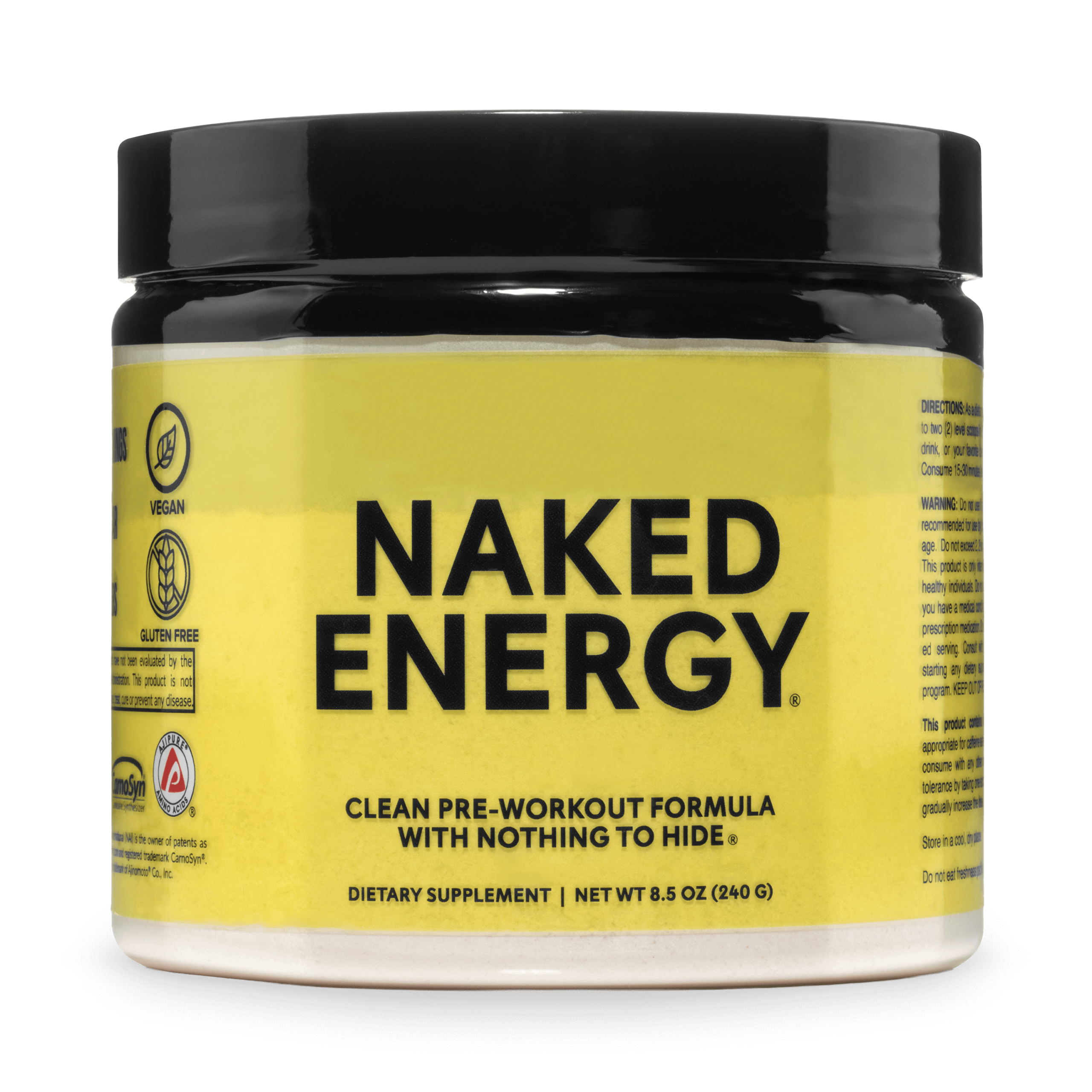 Pre Workout Supplement - Unflavored with an Easy - Mix Workout Format