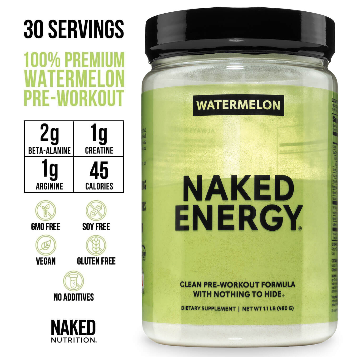 Watermelon Pre Workout Supplement - Watermelon with an Easy - Mix Workout Format