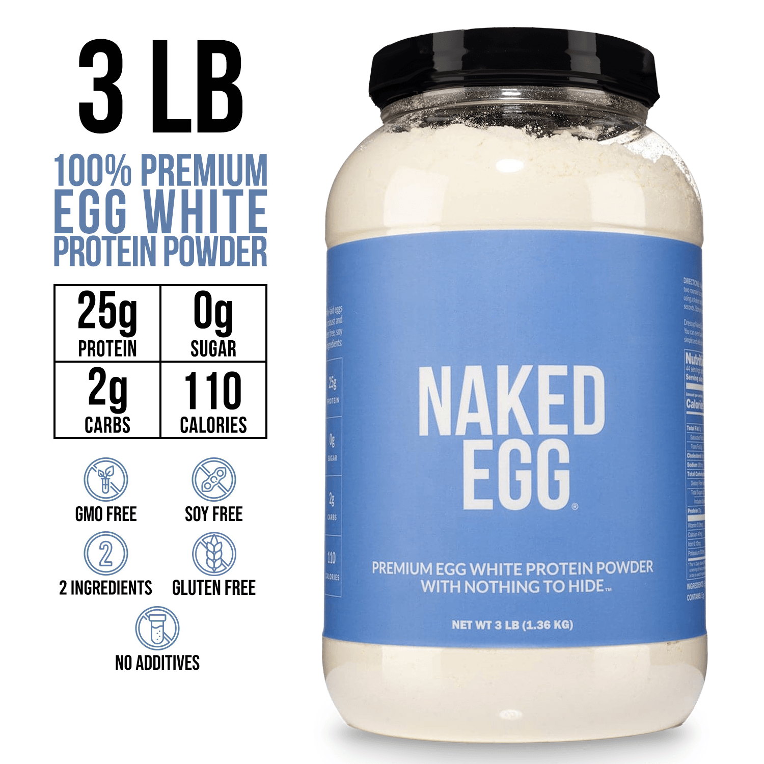Egg White Protein Powder for Easy Mixing at Home or On the Go