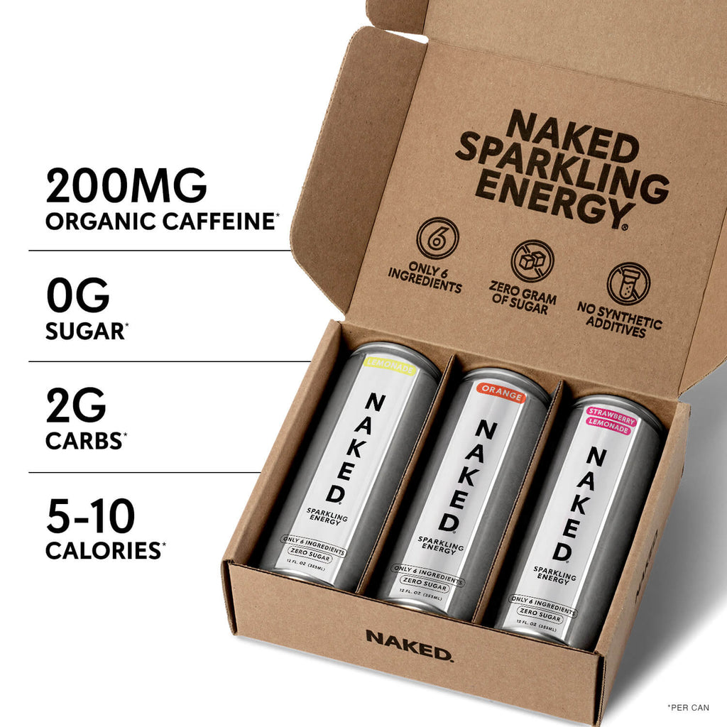 Sparkling Energy Sample Kits - Sample Pack with a Convenient Shake - Friendly Formula