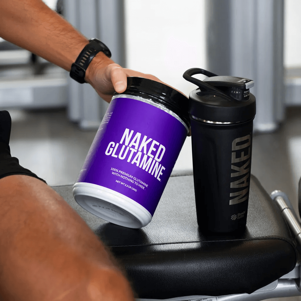 Glutamine Powder - 2.2LB with an Easy - Mix Workout Format