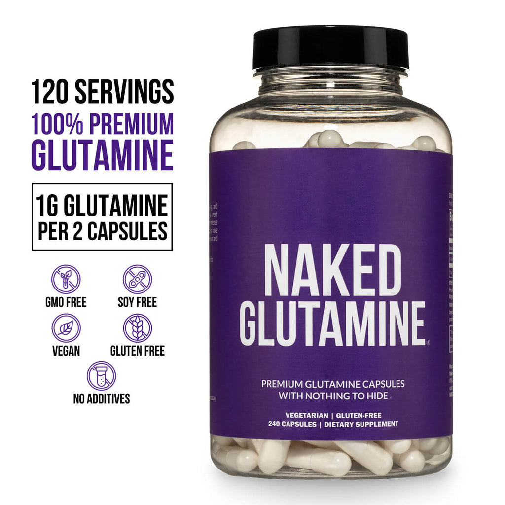 Glutamine Capsules - Capsules with an Easy - Mix Workout Format