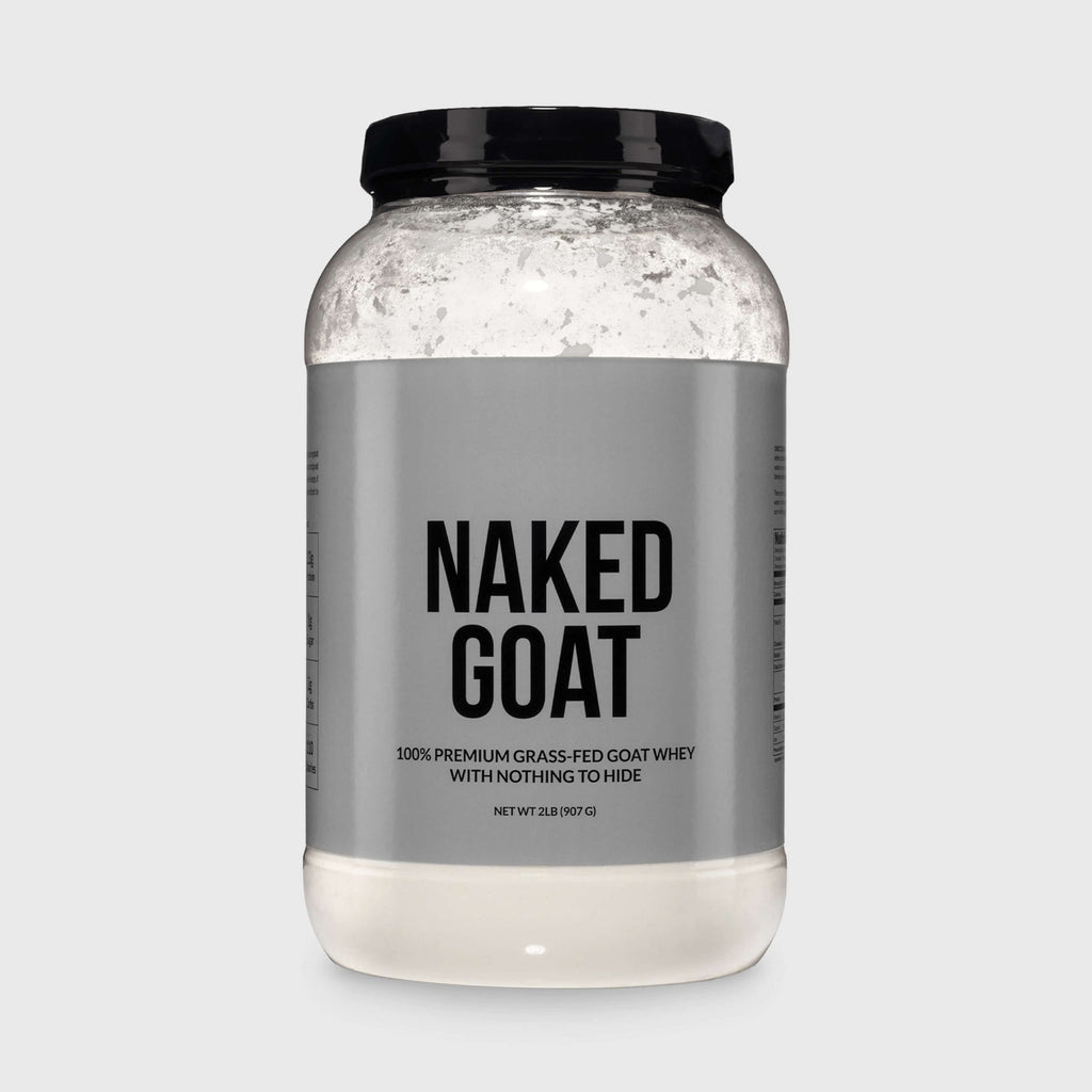 Goat Whey Protein Powder - Unflavored for Easy Mixing at Home or On the Go