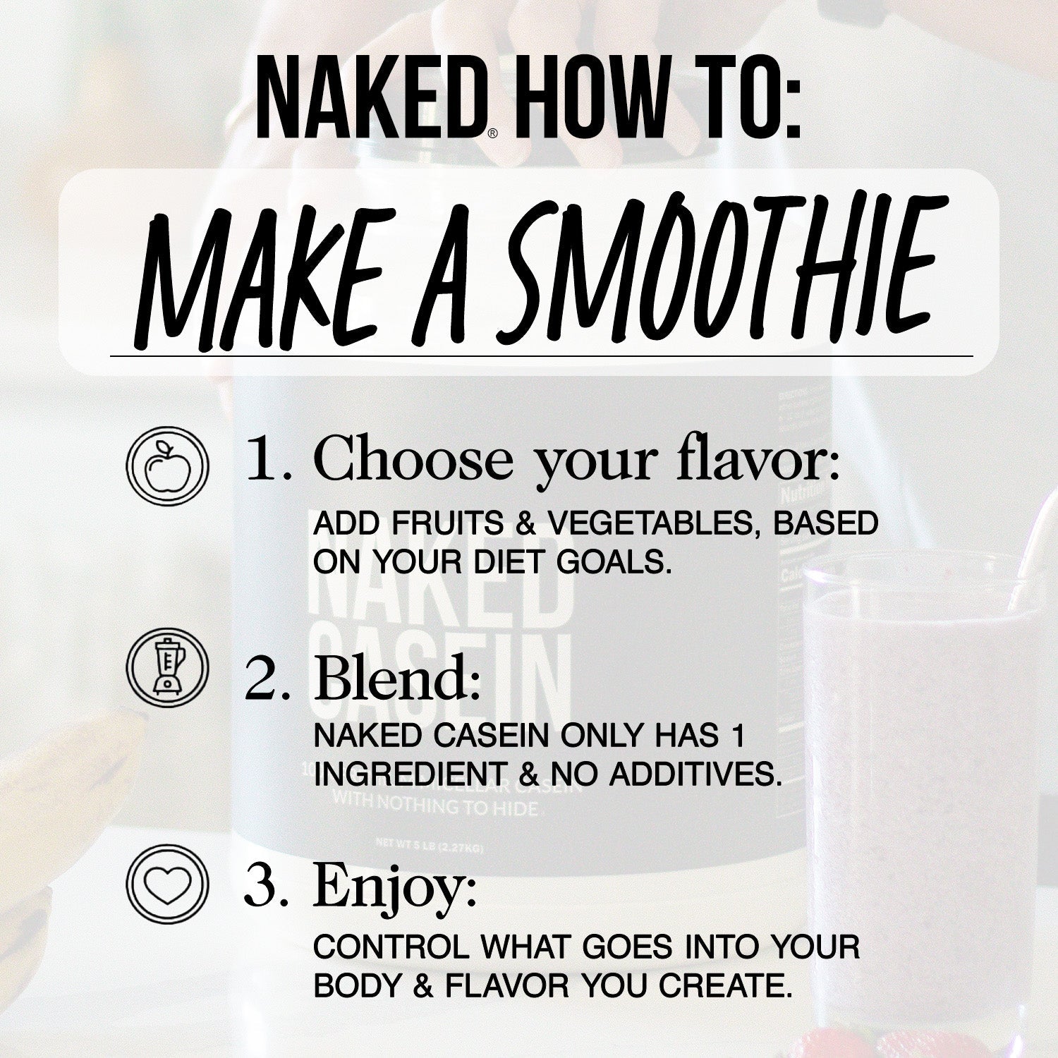 Vanilla Casein Protein Powder - Vanilla - Value Size for Easy Mixing at Home or On the Go