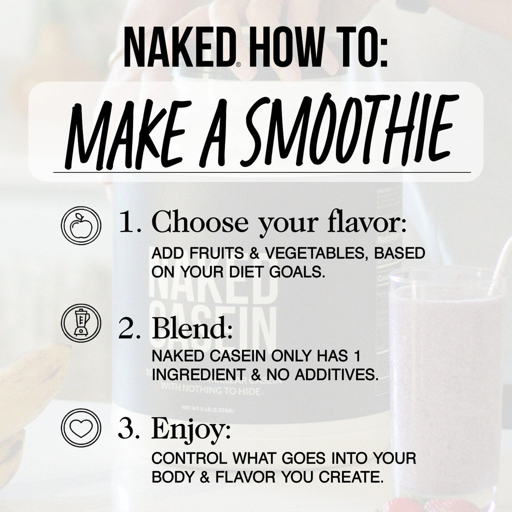 Chocolate Casein Protein Powder - Chocolate for Easy Mixing at Home or On the Go