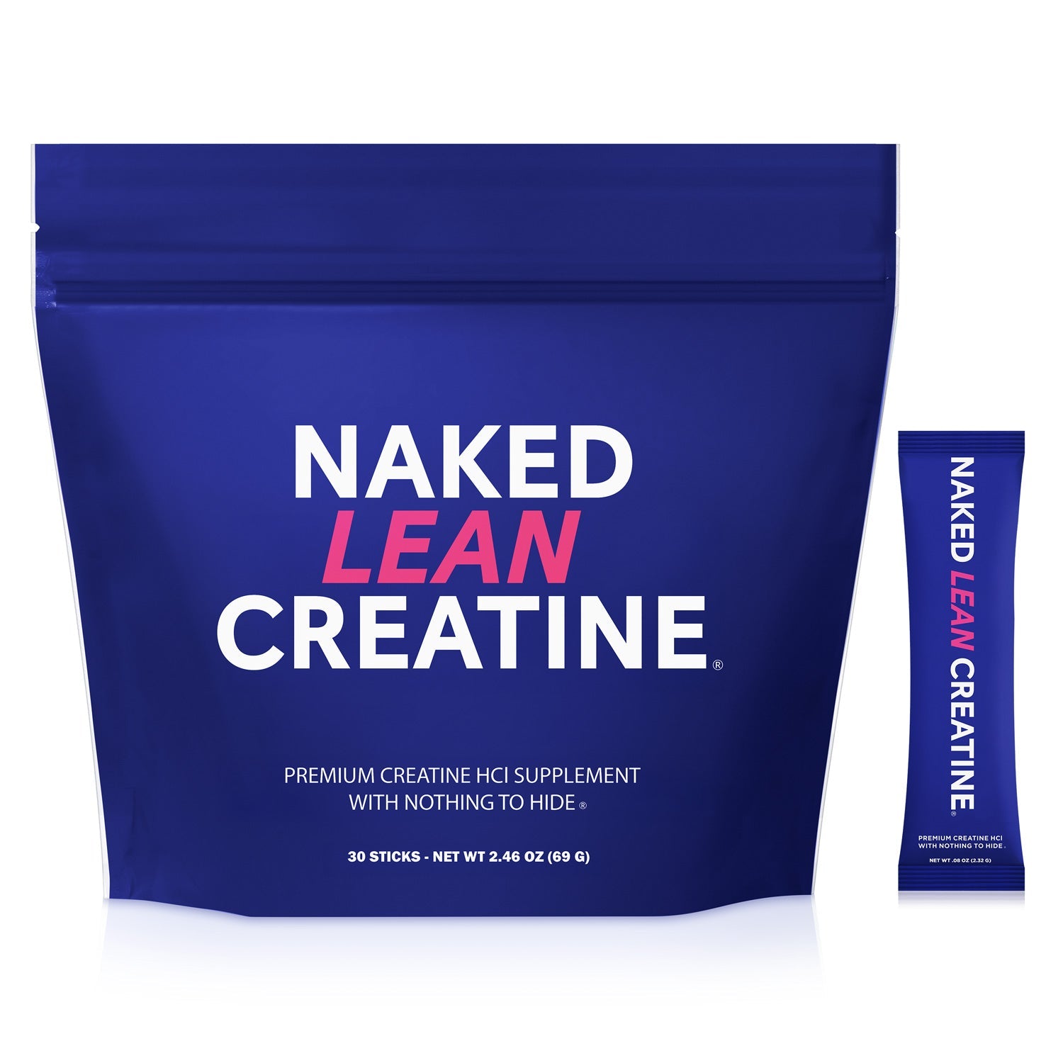 Creatine HCl Travel Packets - Stick Packs with an Easy - Mix Workout Format