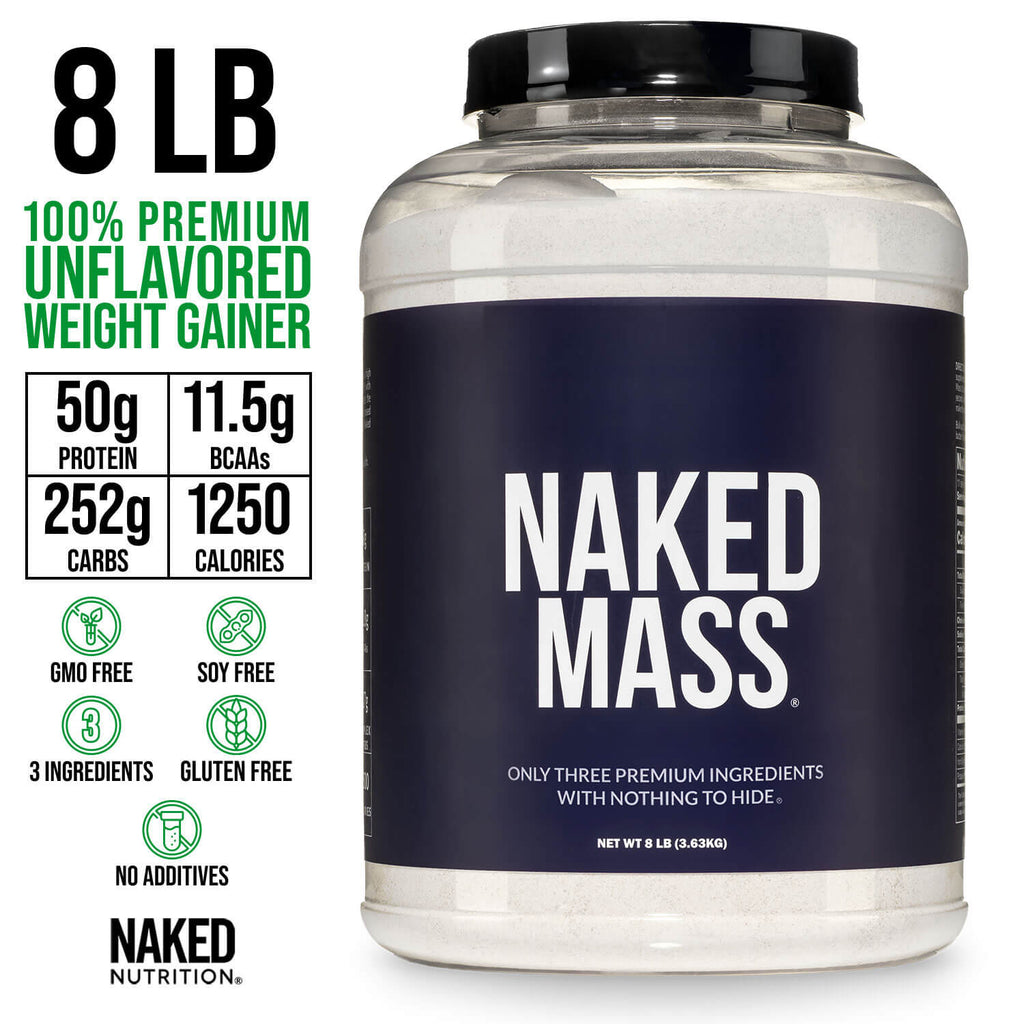 Mass Gainer Protein Supplement - Unflavored with an Easy - Mix High - Calorie Formula