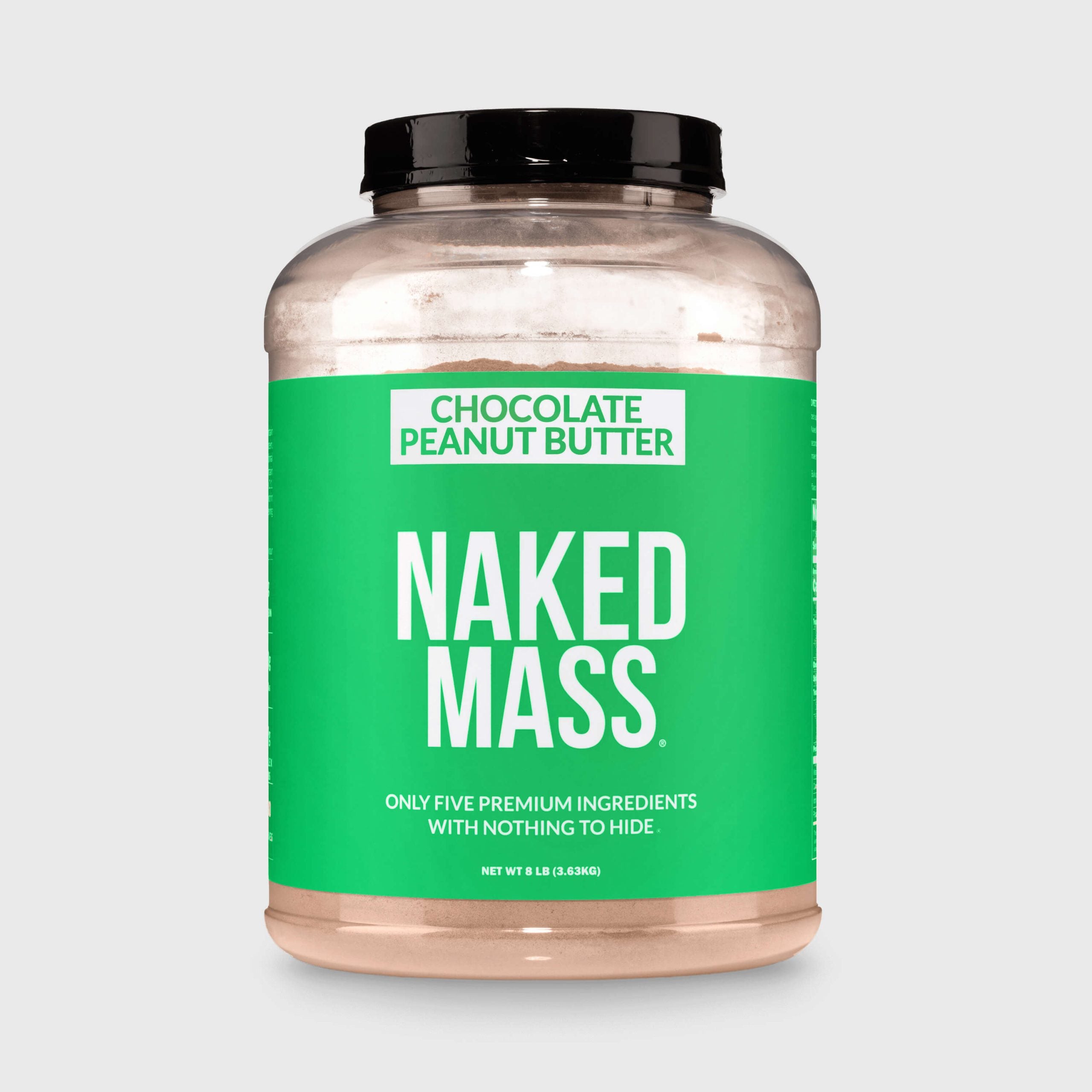 Chocolate Peanut Butter Vegan Mass Gainer Supplement - Chocolate PB (Vegan) with an Easy - Mix High - Calorie Formula