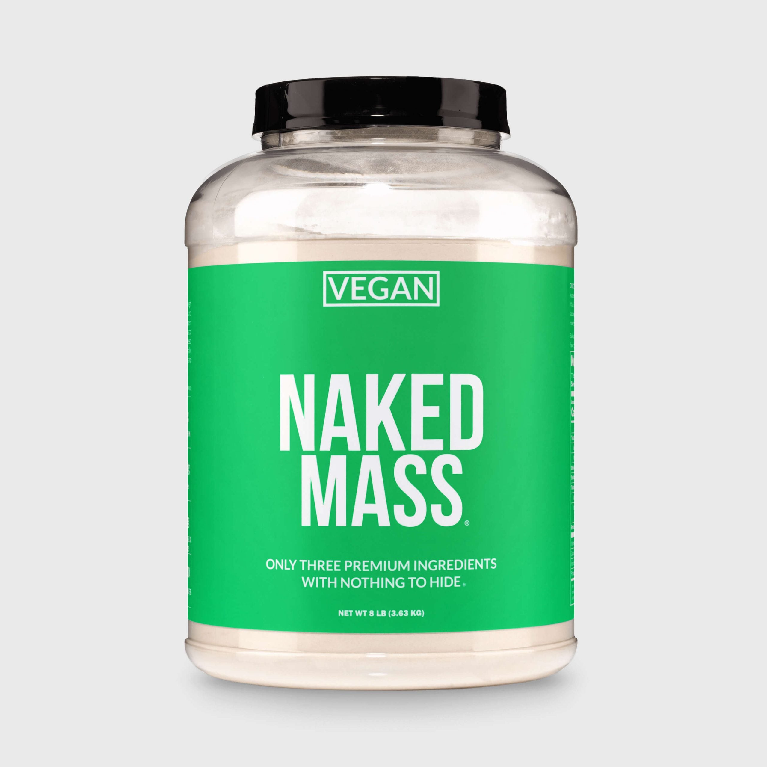 Vegan Mass Gainer Supplement - Unflavored (Vegan) with an Easy - Mix High - Calorie Formula