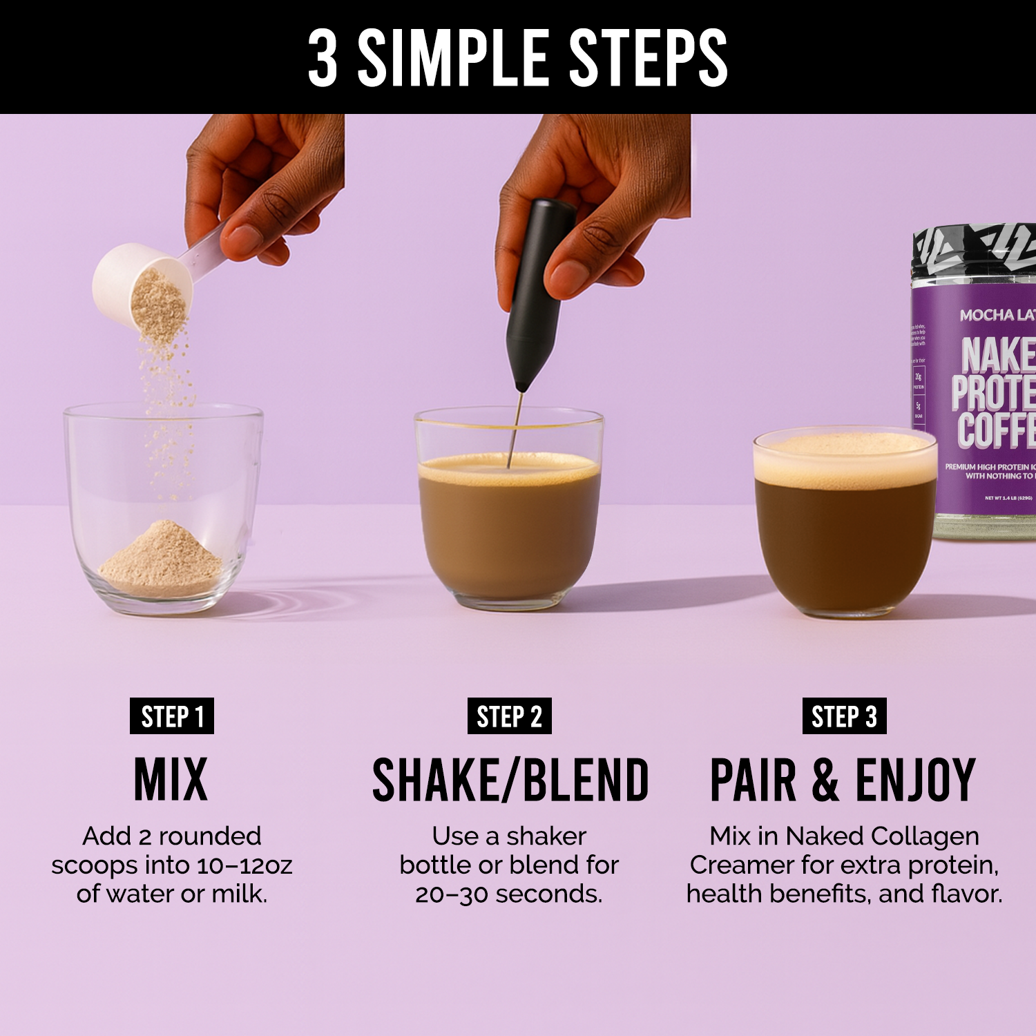 Mocha Latte Protein Iced Coffee - Mocha Latte with a Convenient Coffee Protein Blend