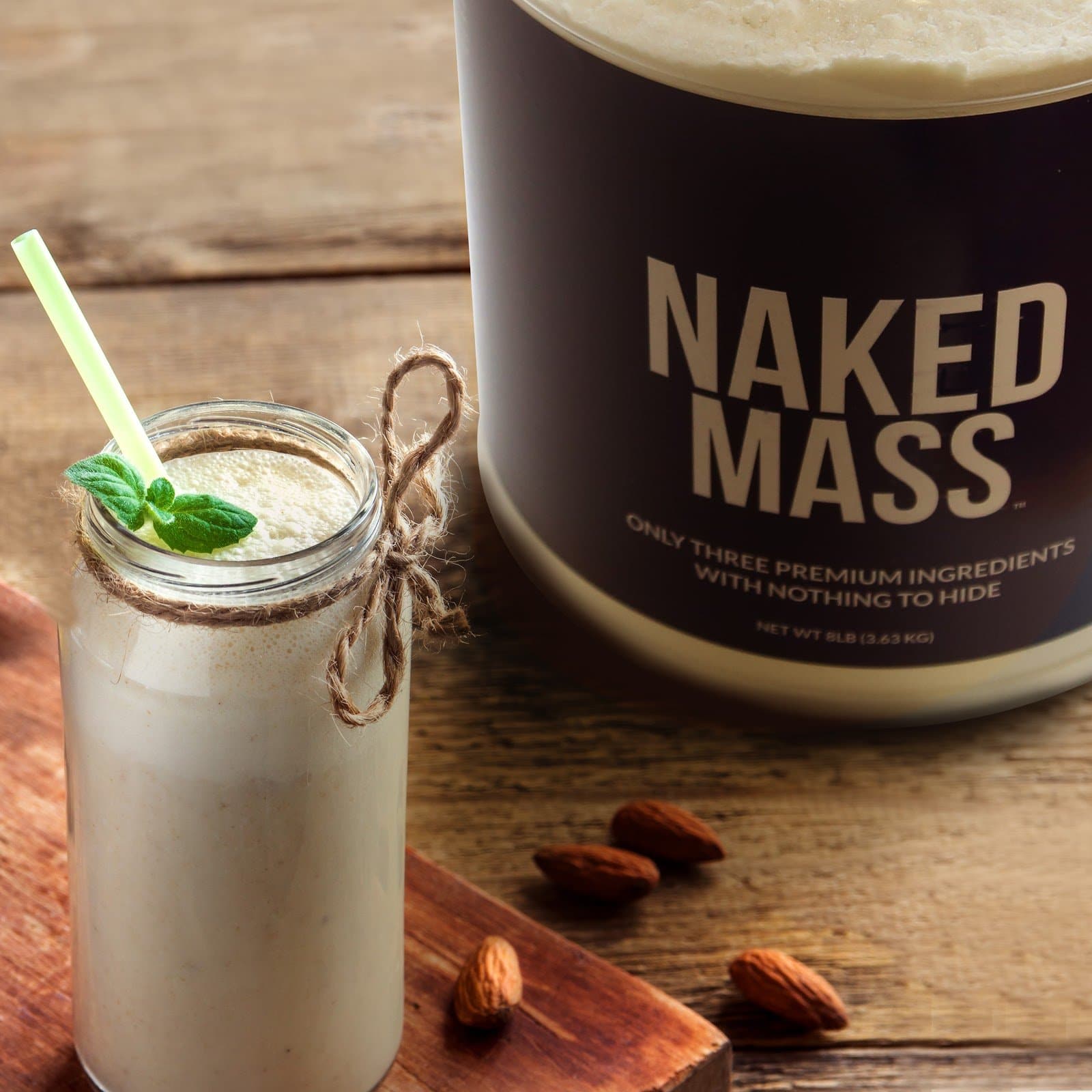 Mass Gainer Protein Supplement - Unflavored with an Easy - Mix High - Calorie Formula