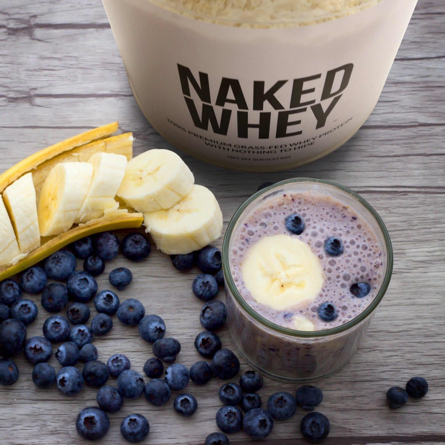 Grass Fed Whey Protein Powder - Unflavored - Compact Size for Easy Mixing at Home or On the Go