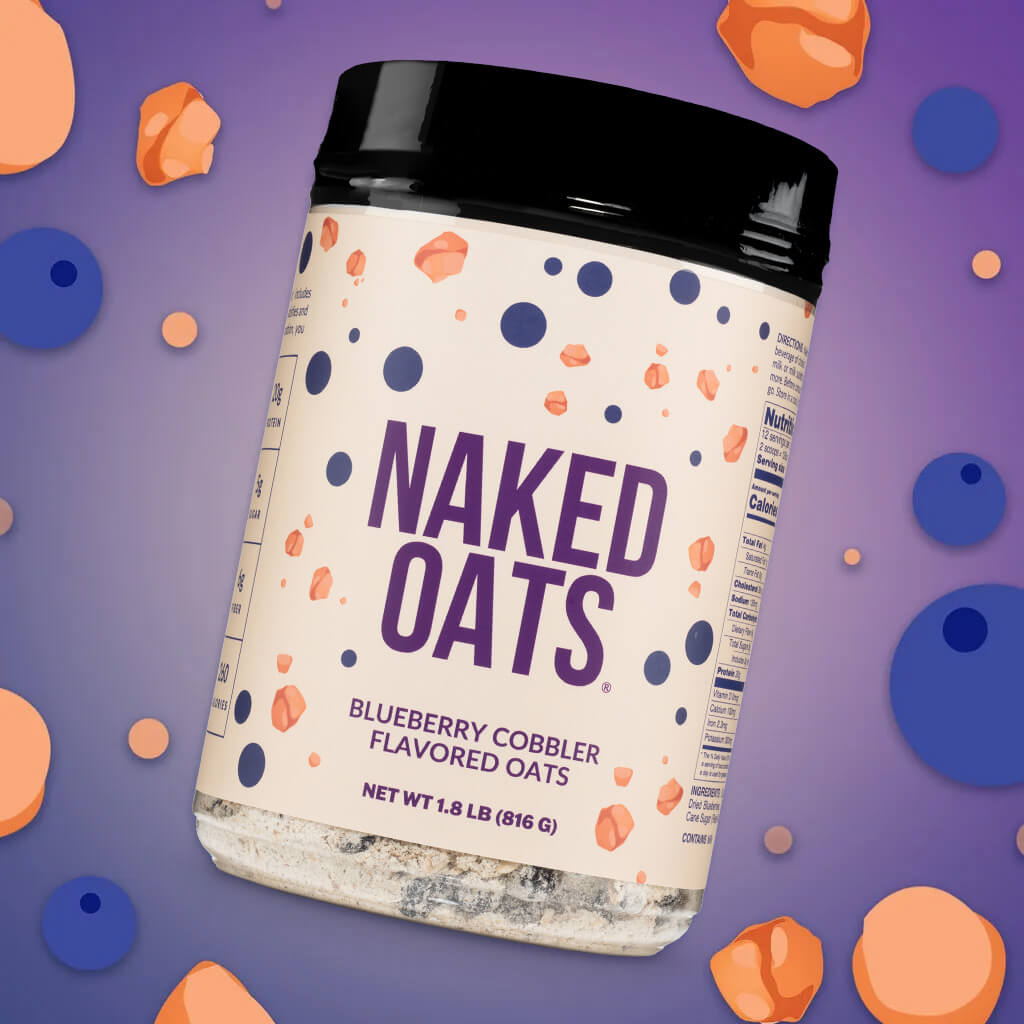 Blueberry Cobbler Protein Oats - Blueberry Cobbler for Warm, Convenient Morning Meals