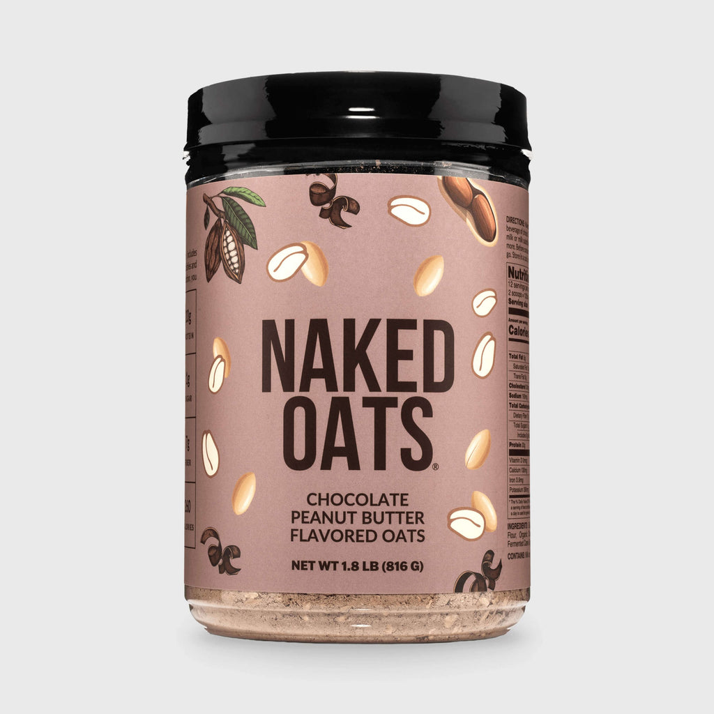 Chocolate Peanut Butter Protein Oats - Chocolate Peanut Butter for Warm, Convenient Morning Meals
