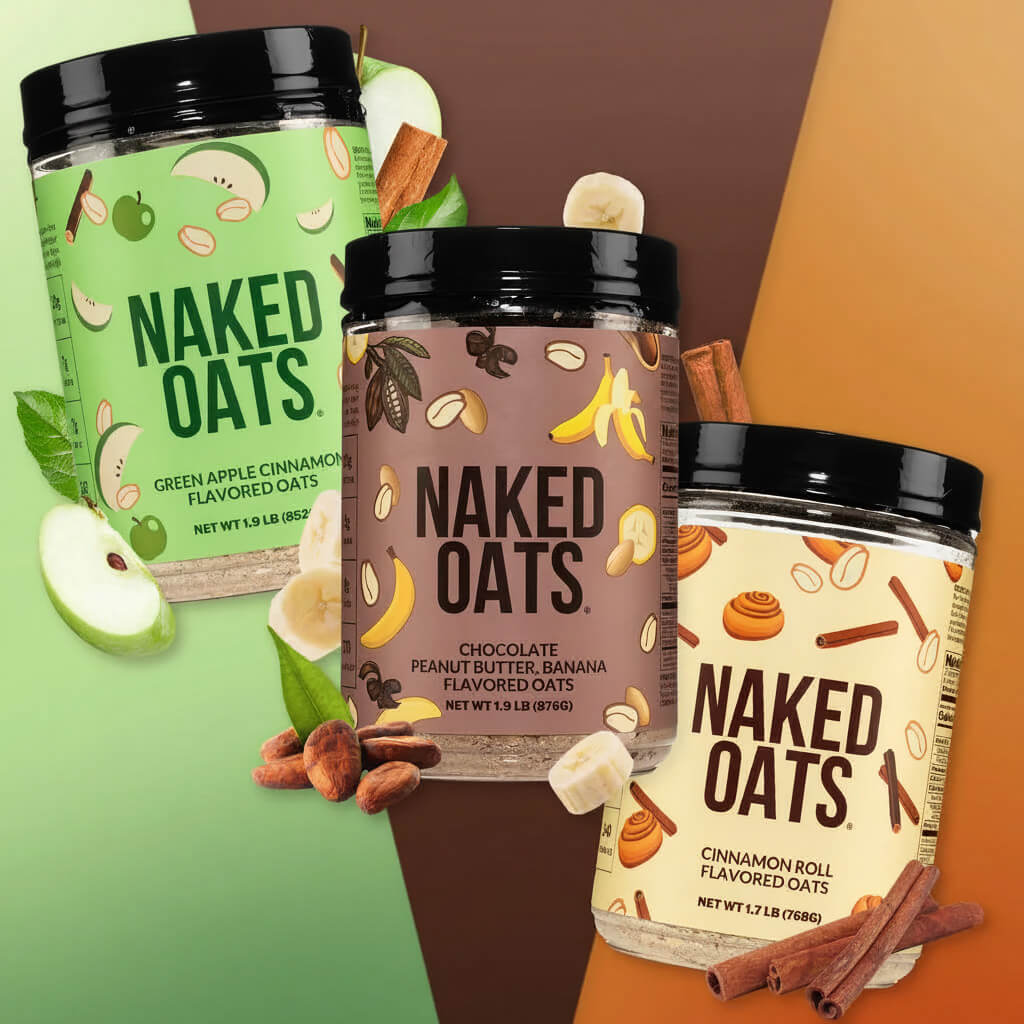 Green Apple Cinnamon Protein Oats - Green Apple Cinnamon for Warm, Convenient Morning Meals