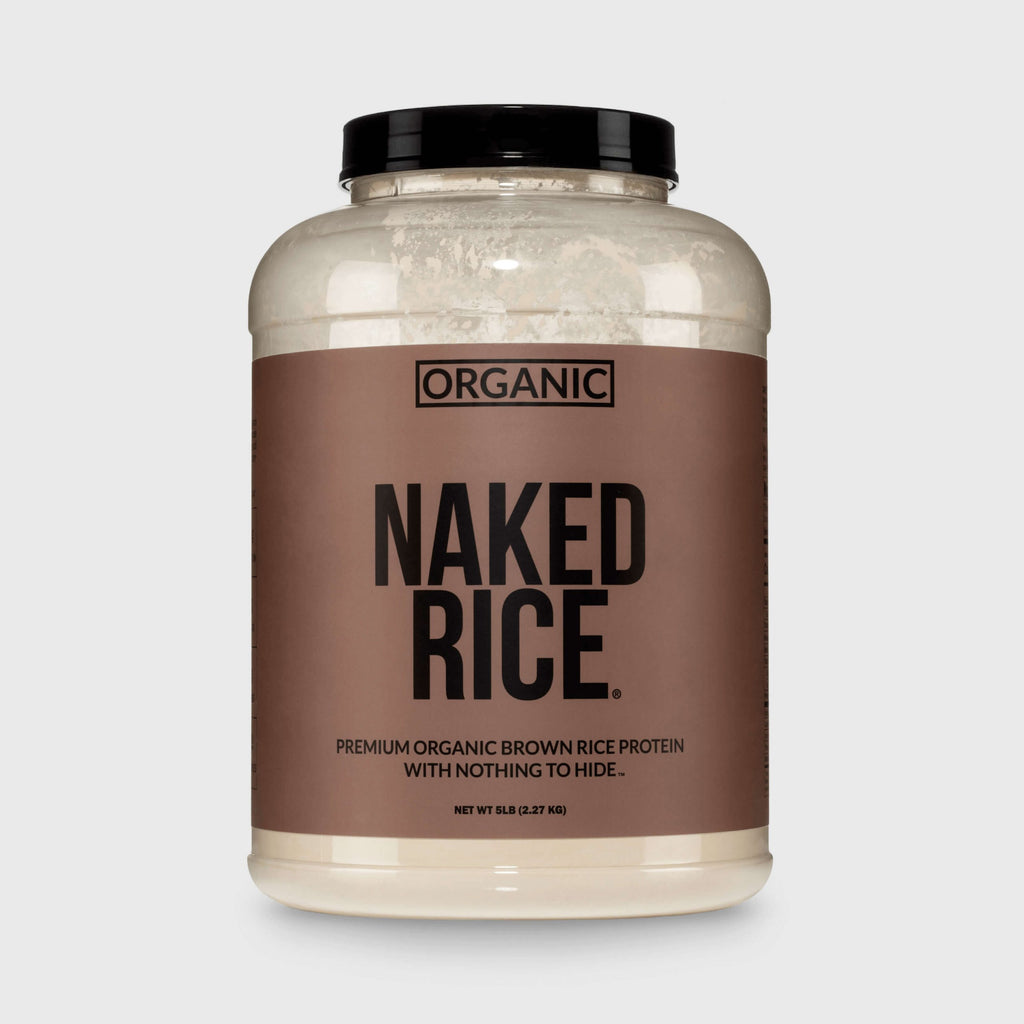 Organic Brown Rice Protein Powder - 5LB Unflavored for Easy Mixing at Home or On the Go