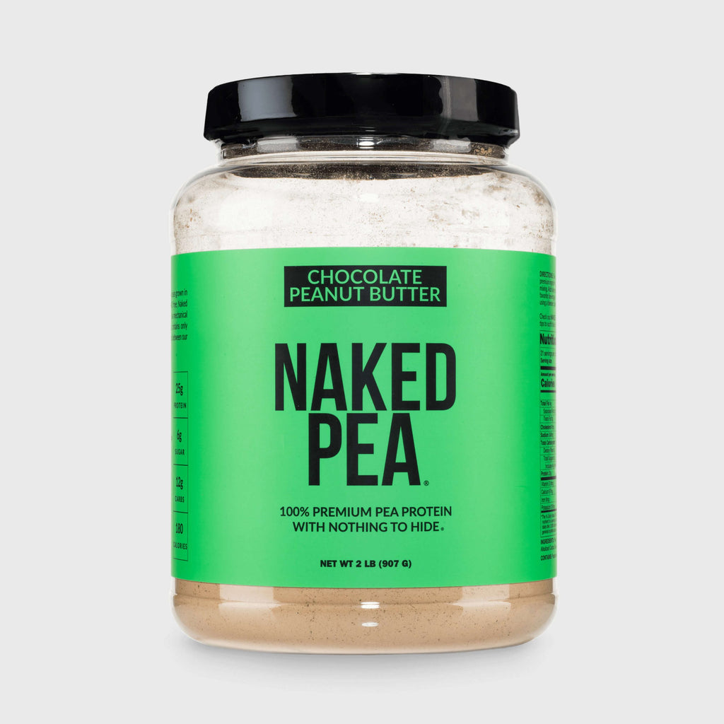 Chocolate Peanut Butter Pea Protein Powder - Chocolate PB - Chocolate Formula for Easy Mixing at Home or On the Go