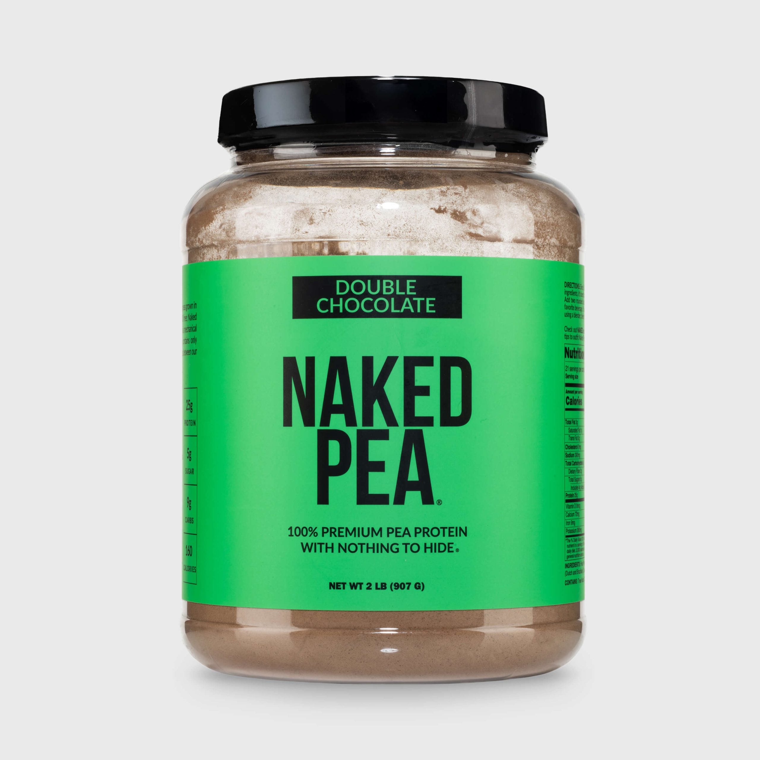 Double Chocolate Pea Protein Powder - Double Chocolate for Easy Mixing at Home or On the Go