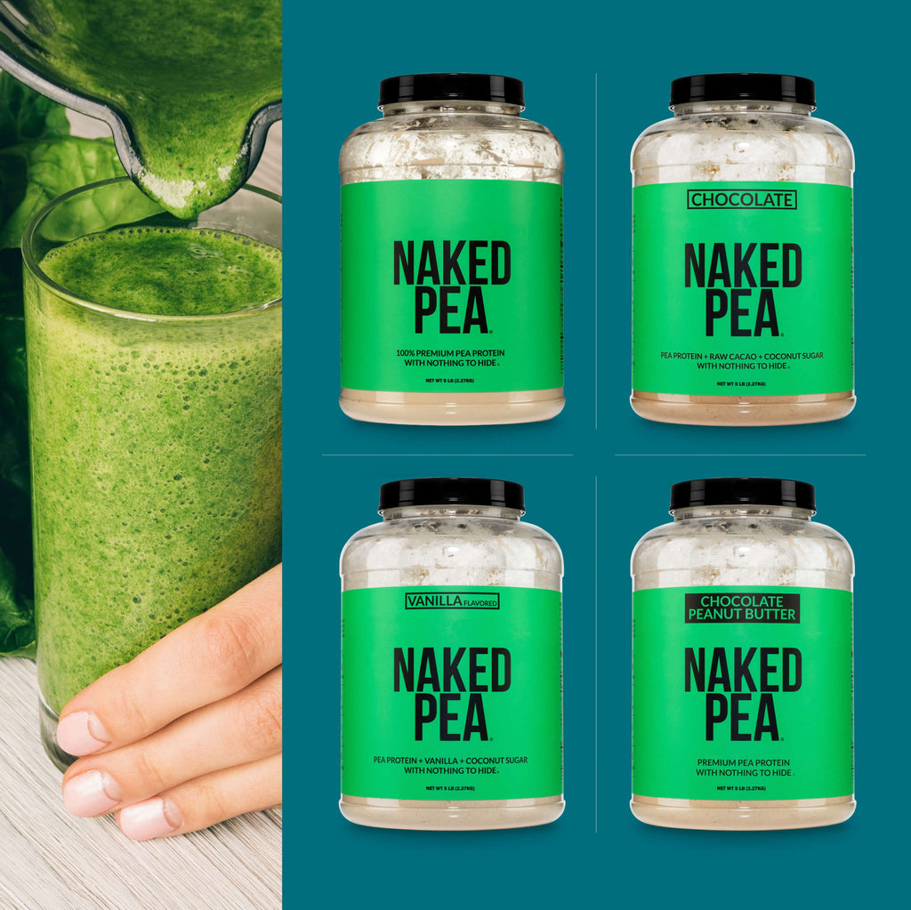 Chocolate Pea Protein Powder - Chocolate - Compact Size for Easy Mixing at Home or On the Go