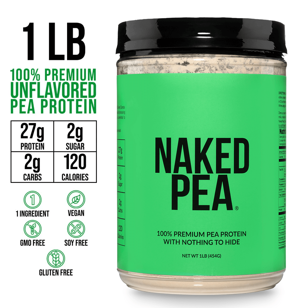 Pea Protein Powder 1lb - Unflavored for Easy Mixing at Home or On the Go