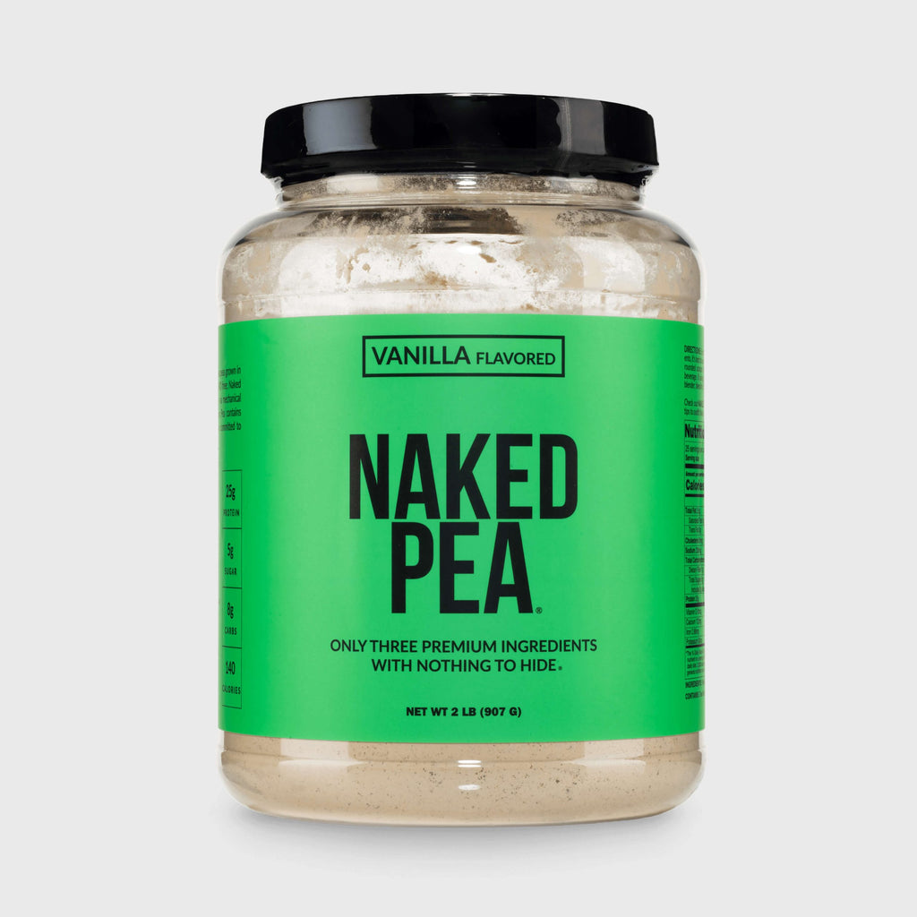 Vanilla Pea Protein Powder - Vanilla - Standard Size for Easy Mixing at Home or On the Go