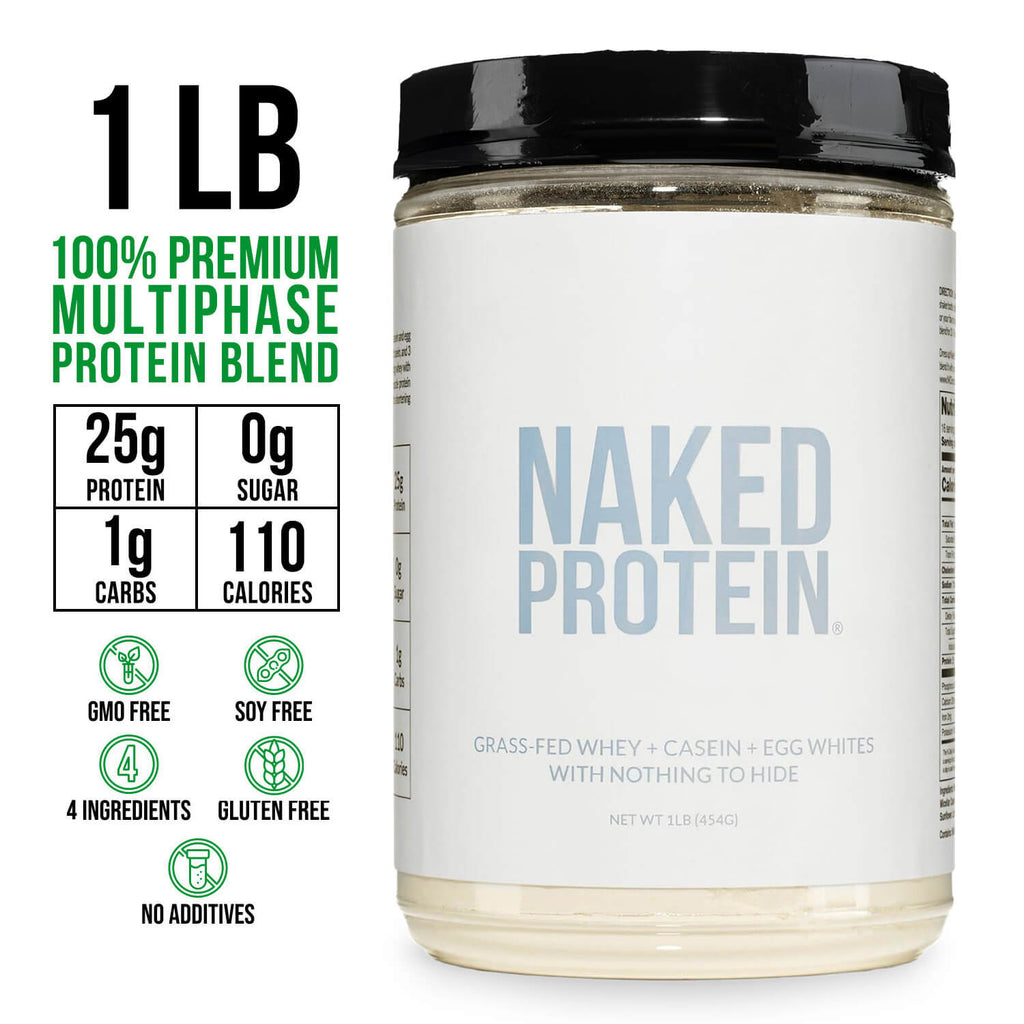 Protein Powder Blend - 1LB Egg Whey and Casein Protein Blend - 1LB for Easy Mixing at Home or On the Go