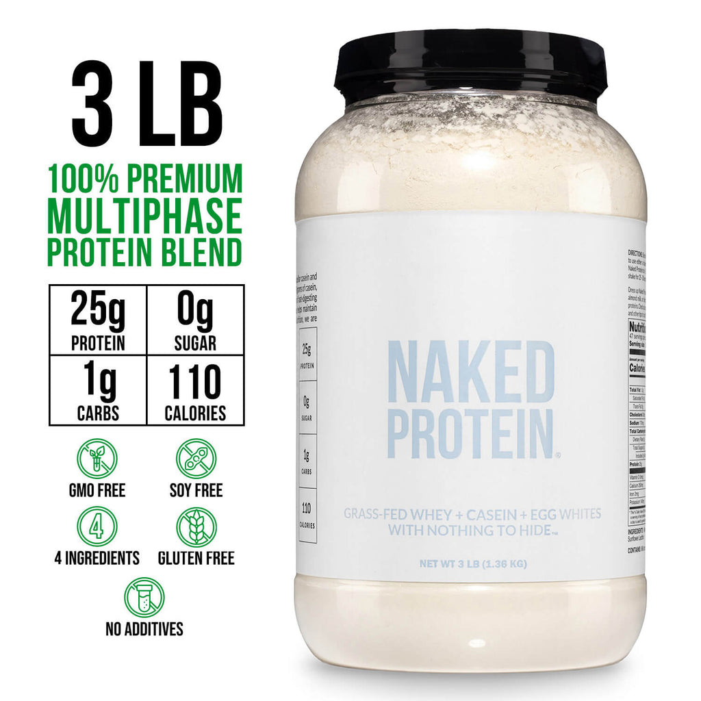 Protein Powder Blend - 3LB Egg Whey and Casein Protein Blend - 3LB for Easy Mixing at Home or On the Go