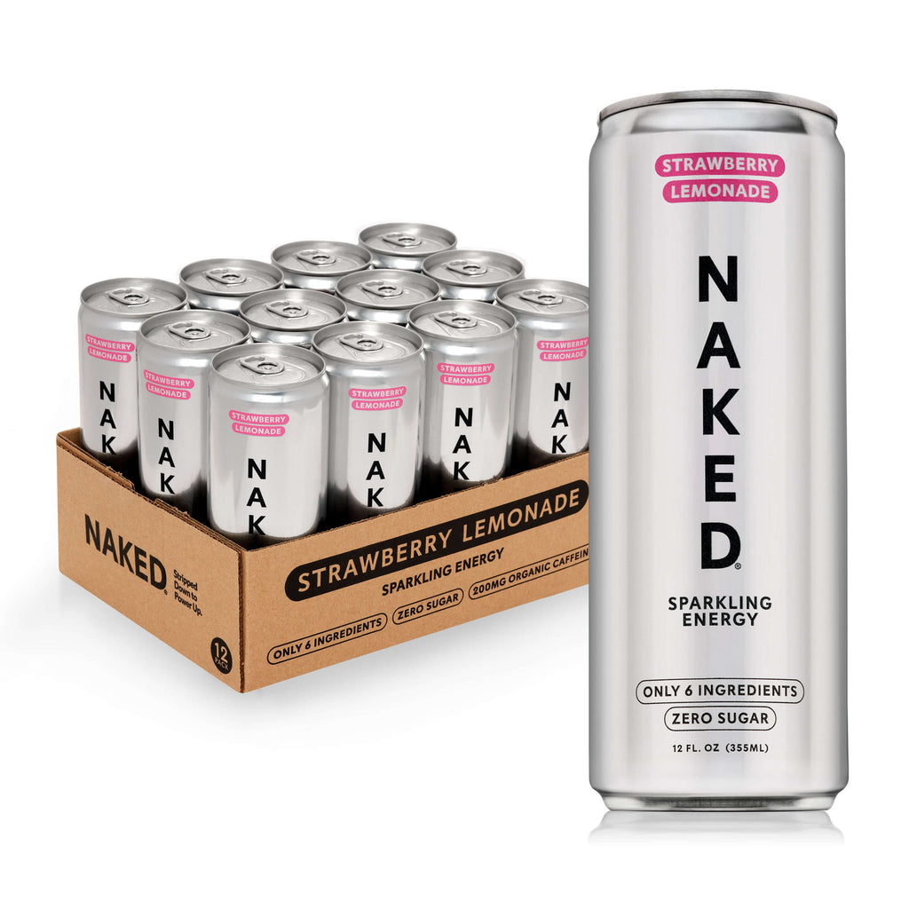 Strawberry Lemonade Naked Sparkling Energy - Strawberry Lemonade with a Convenient Shake - Friendly Formula