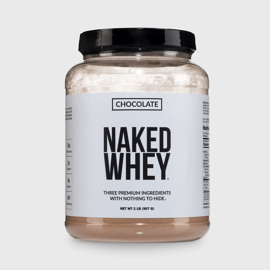 Chocolate Whey Protein Powder - Chocolate - Standard Size for Easy Mixing at Home or On the Go